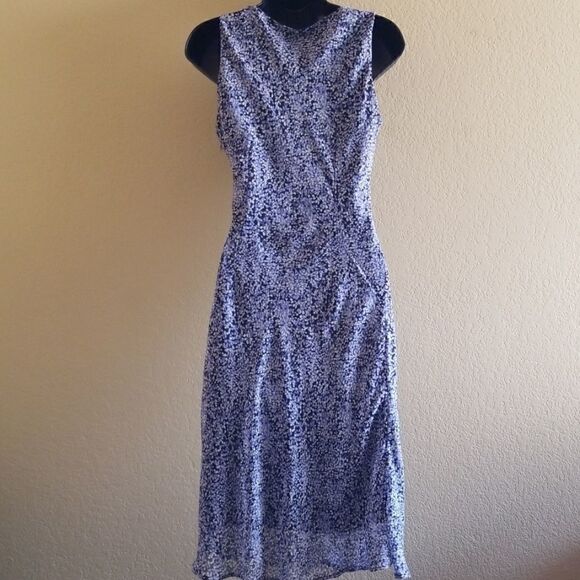 Karin Stevens Petites Floral Blue Dress - Picture 5 of 7